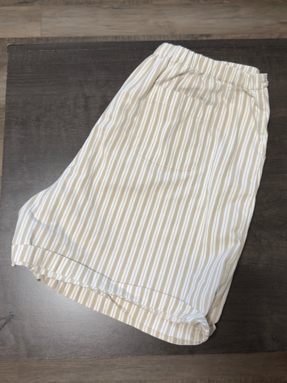 Women's Bobbie Brooks Striped Lounge beige skort